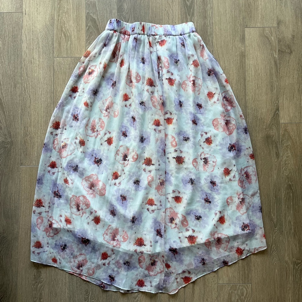Zara Floral Maxi Skirt